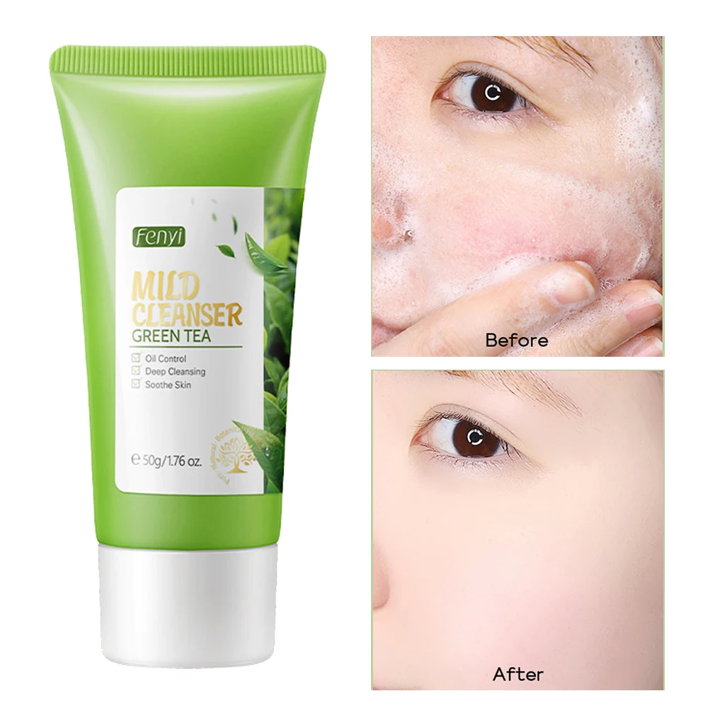 

Facial Cleanser 50ML Refreshing Foam Oil Control Hydrating acne Remove Face Cleansing Skin Care Products Cleanser
