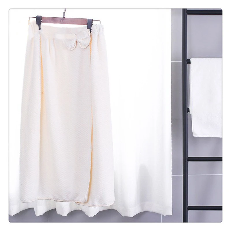 75x130cm Comfy Absorbent Coral Velvet Women's Bathroom Towel Bow-knot Body Wrap Bathrobe Spa Skirt Swim Bath Towels for Adult | Дом и сад