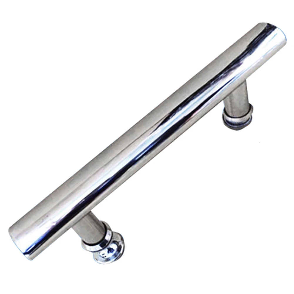

Shower Stainless Steel Durable Polished Indoor Silver Accessories Door Handle Hardware Enclosure Easy Install Home Pull
