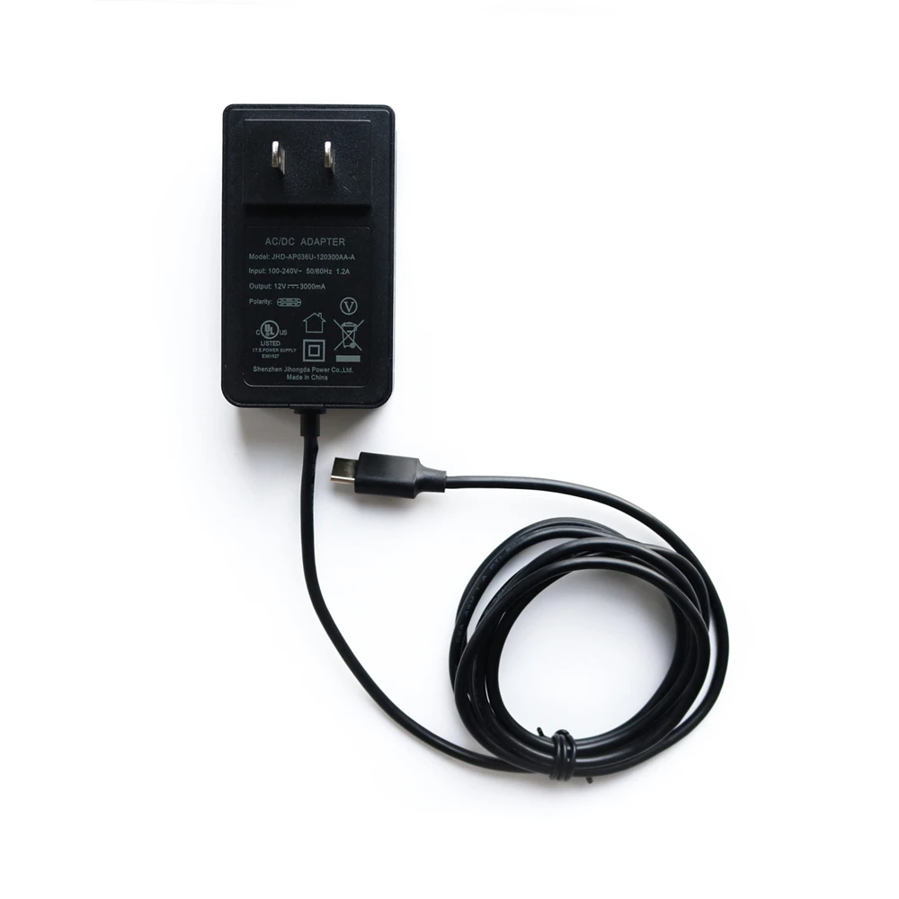 Оригинальный XIDU 36W 12V 3A UL адаптер переменного тока питания для зарядного