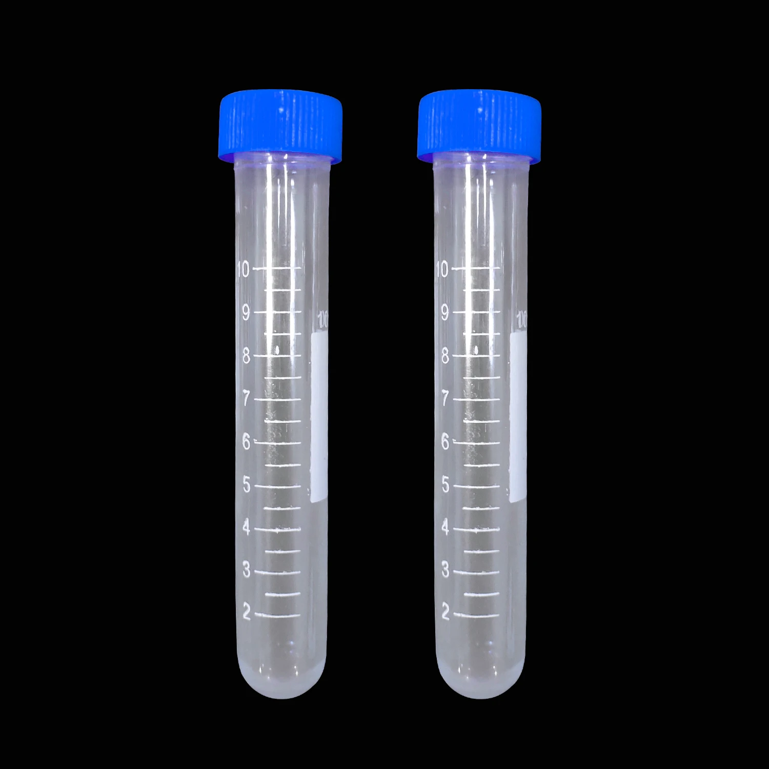 10ml Plastic Centrifuge Tubes Round Bottom Graduated Marks blue Screw Cap Pack of 50pcs | Канцтовары для офиса и дома