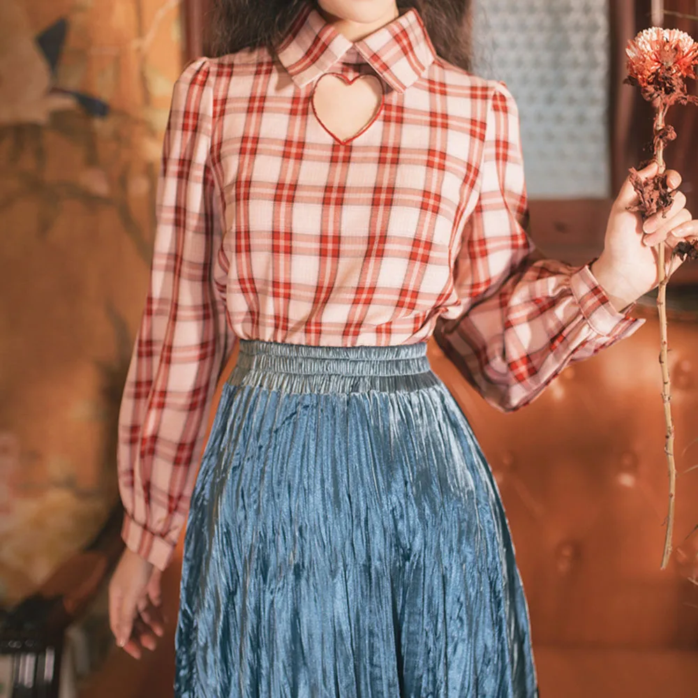 

Sisjuly French Retro Girls Two Piece Sets Spring Autumn Elegant Simple Lapel Long Sleeve Skirt Suits Women Vintage Sweet Suit