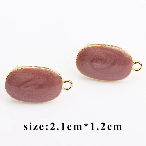 M43512 GUFEATHER M435, ювелирные аксессуары, ювелирные изделия, ручная работа, медный металл, серьги diy, серьги-гвоздики, изготовление ювелирных изделий, 10 шт./партия - Цвет: M43512
