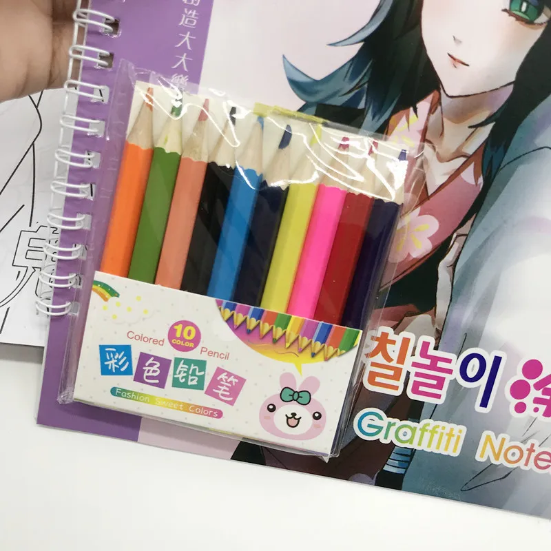 Альбом для косплея из аниме рассекающий демонов набор 10 цветных карандашей