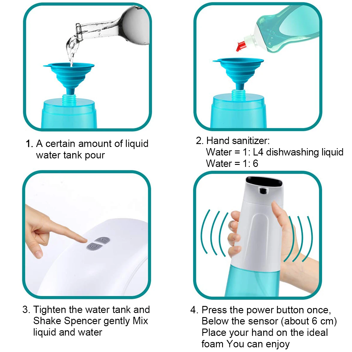 

Touchless Automatic Soap Dispenser Smart Foam Machine Infrared Sensor 0.25 fast Foam Soap Dispenser Hand Sanitizer dropshipping