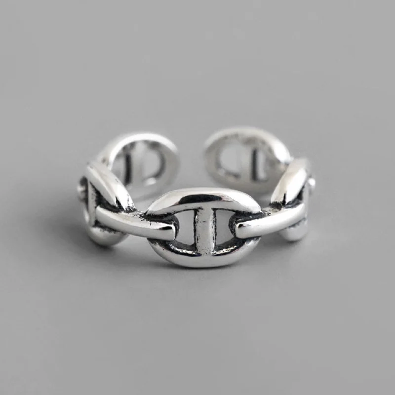

Authentic 100% 925 Sterling Silver Vintage Ring Adjustable Original Finger Rings For Women Party Fine Jewelry Gift Hot Sale