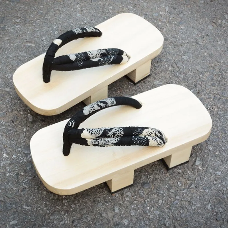 Geta/Сабо Женская и мужская обувь унисекс в японском стиле Деревянная Летние