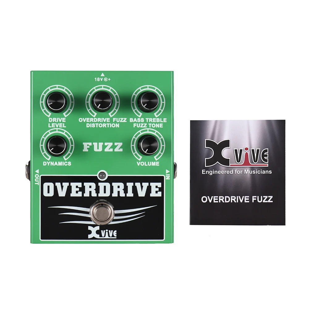 XVIVE W2 овердрайв Fuzz гитарный эффект педали низкие/высокие частоты управления