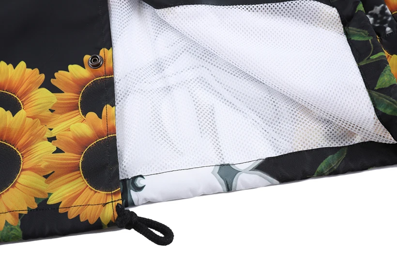 Golf Wang Jacket Single Breasted Men Women Mesh Jacket Turn-down Collar Peaceminusone Fragment Sun Flower Windbreaker Outerwear