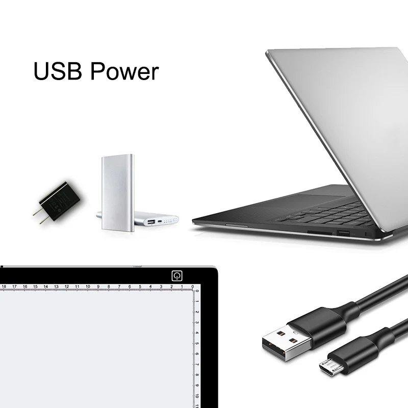 A4 Dimmable светодиодный коврик для рисования с чехлом USB Power Artcraft Трассировка