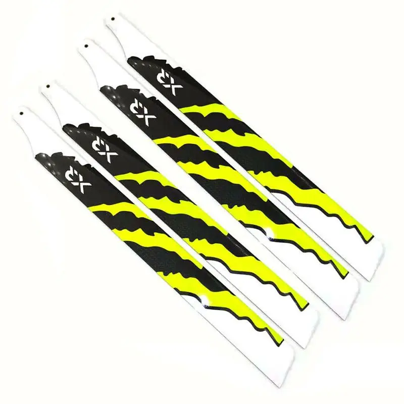Hoja principal de fibra de carbono, 2 pares, 370mm, para helic&oacute;ptero ALZRC X360 Trex 450L 480 465-0
