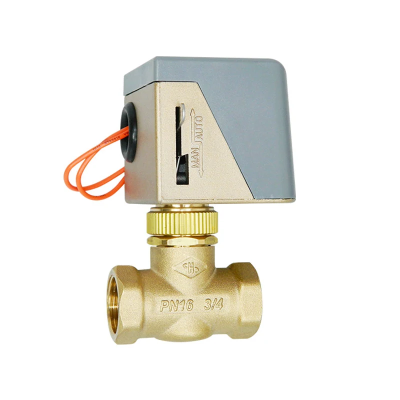 DN20 Электрический шаровой клапан вентиляторная катушка двухсторонний