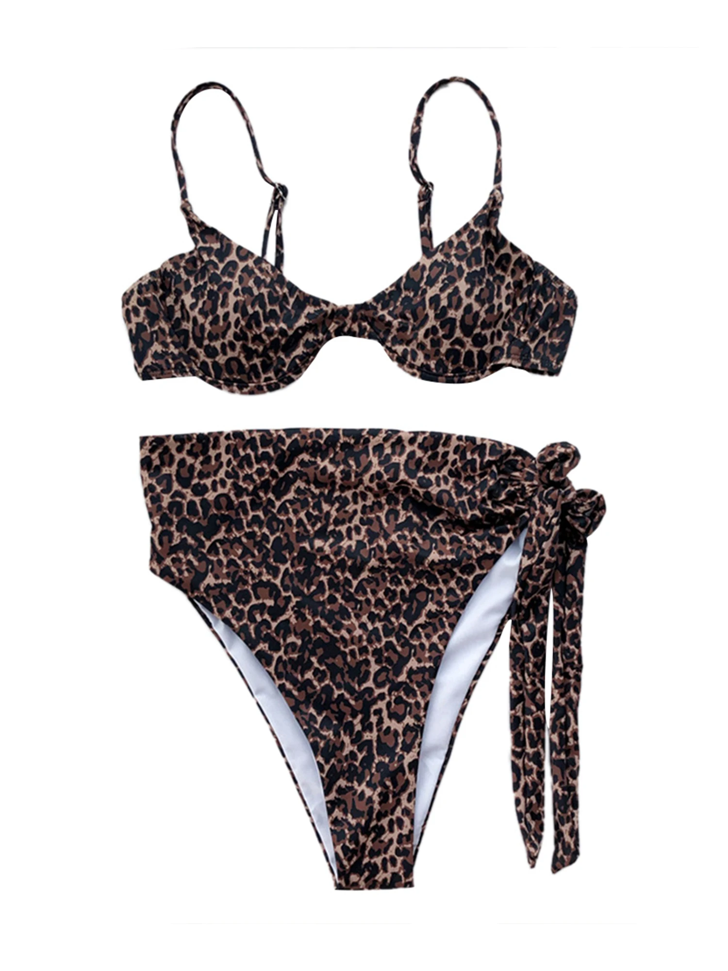 Женский купальник с завышенной талией эффектом пуш ап| |