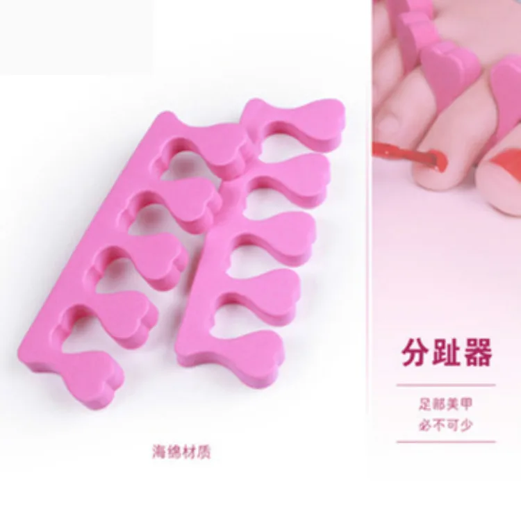 

2pcs Kawaii Nail Art Toes Separators Fingers Foots Sponge Soft Gel UV Beauty Tools Polish Manicure Pedicure Professional #002
