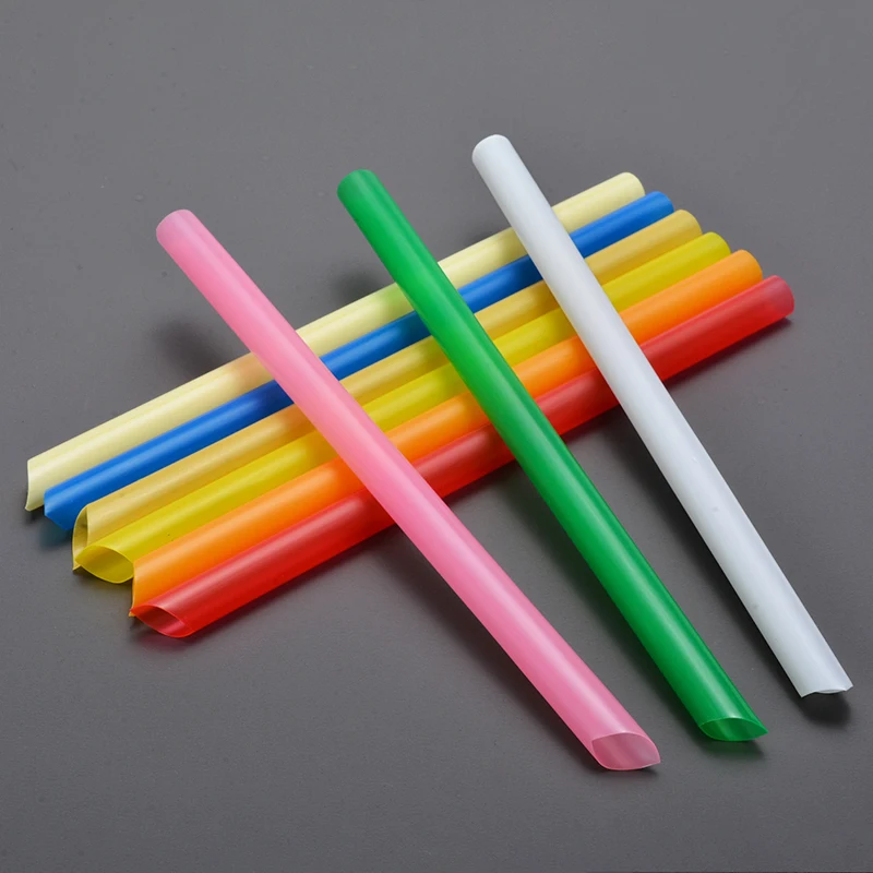 200 шт. разноцветные пластиковые толстые соломинки для напитков жемчужный чай
