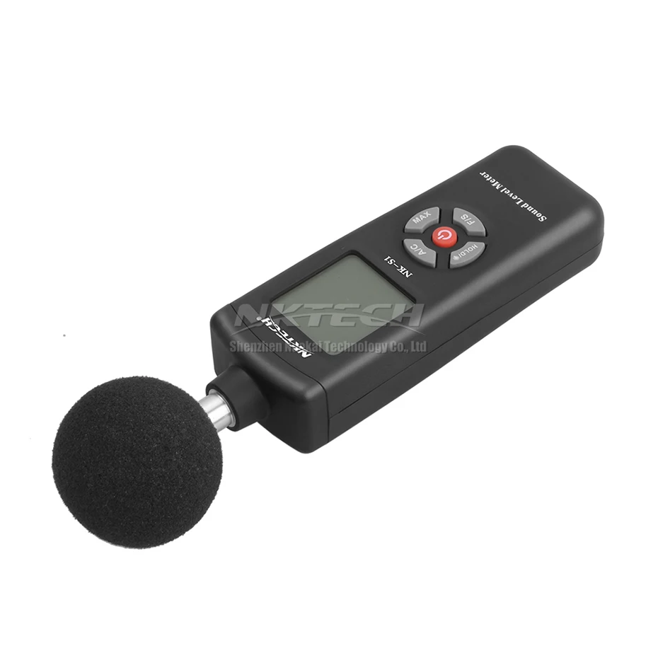 Nktech NK S1 цифровой ЖК дисплей шумомер Шум уровень 30 130dB частота 31.5 Гц ~ 8 кГц Тесты