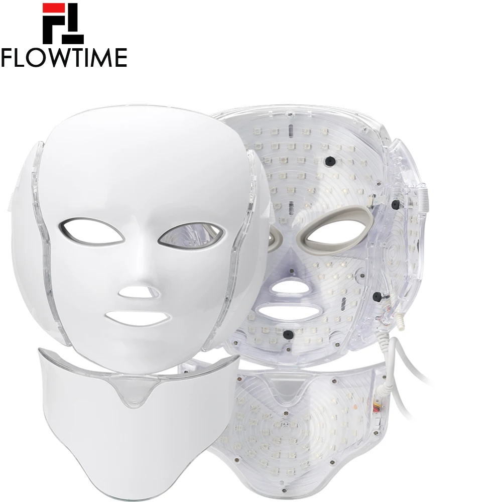 Светодиодный аппарат для маски лица 7 цветов светильник терапия уход за кожей