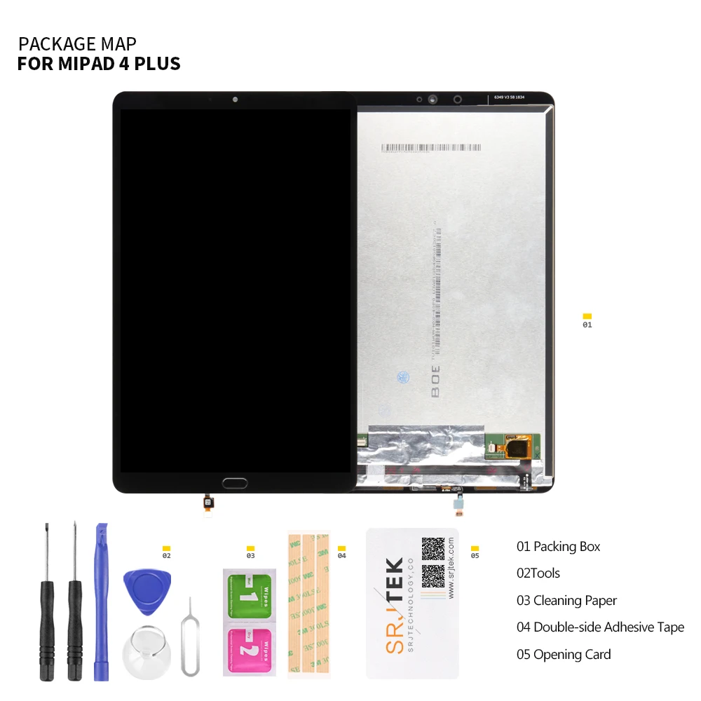 

SRJTEK 10.1 For Xiaomi MiPad 4 Plus LCD Display Touch Screen For Mi Pad 4 Plus Digitizer Tablet Replacement For Mipad LCD Matrix