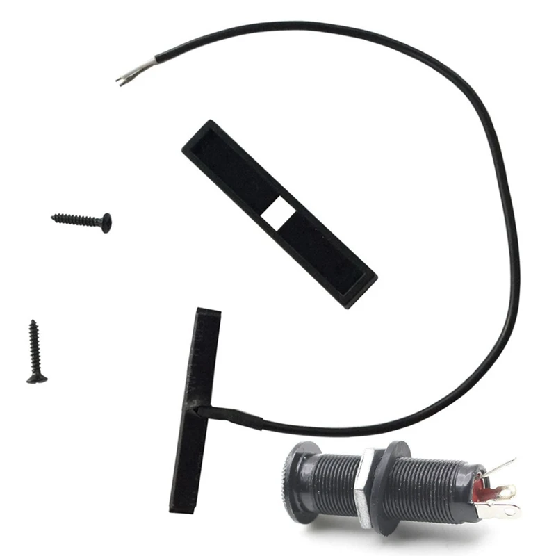 

1Pcs Rod Piezo Pickup With Center Lead For Violin & 1Pcs Cylinder Clip End Pin Mono Panel Output Jack Socket For Guitar