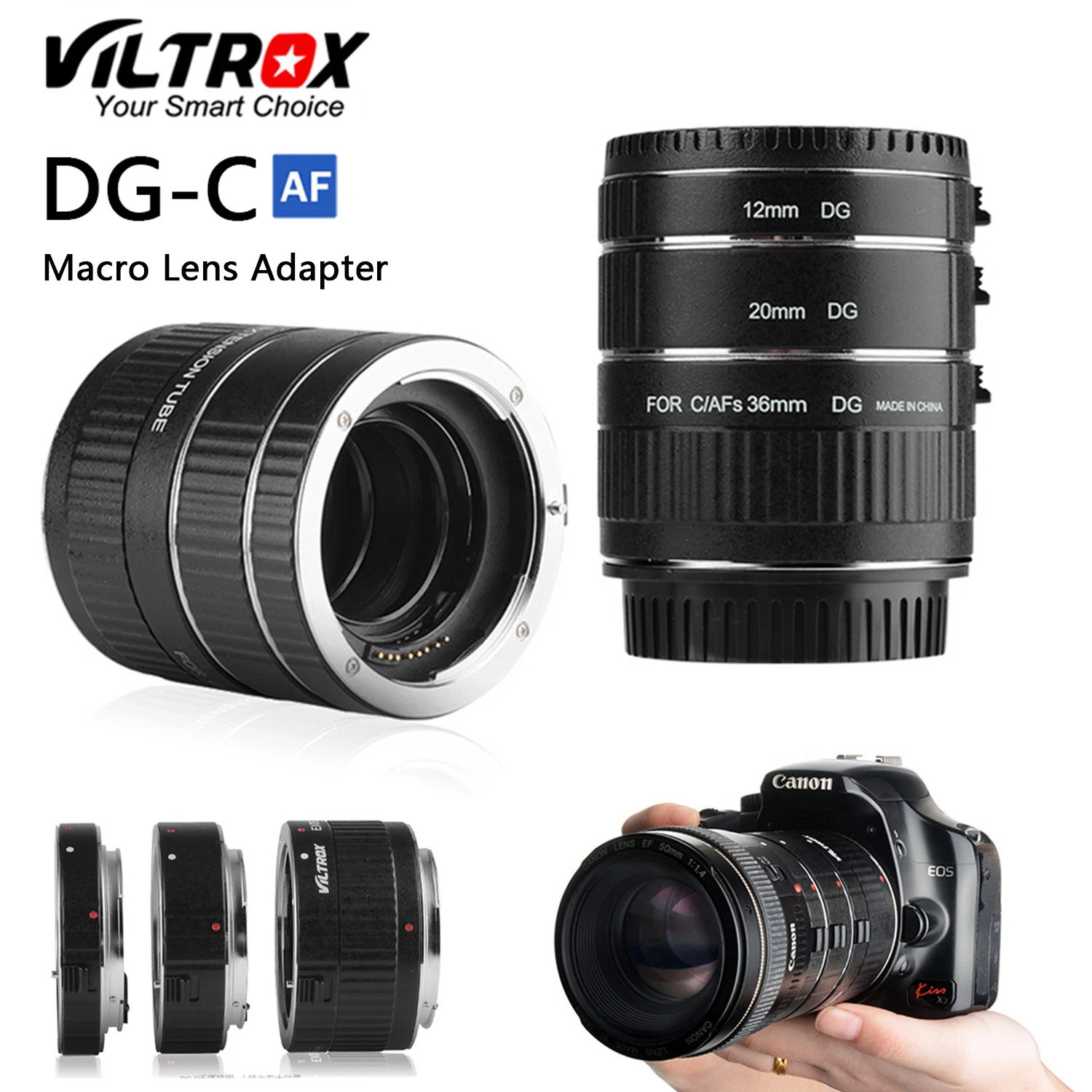Кольцо-адаптер Viltrox для объектива Canon EOS 2000D 1500D 850D 77D 60D 5D Mark IV III II 80D | Электроника