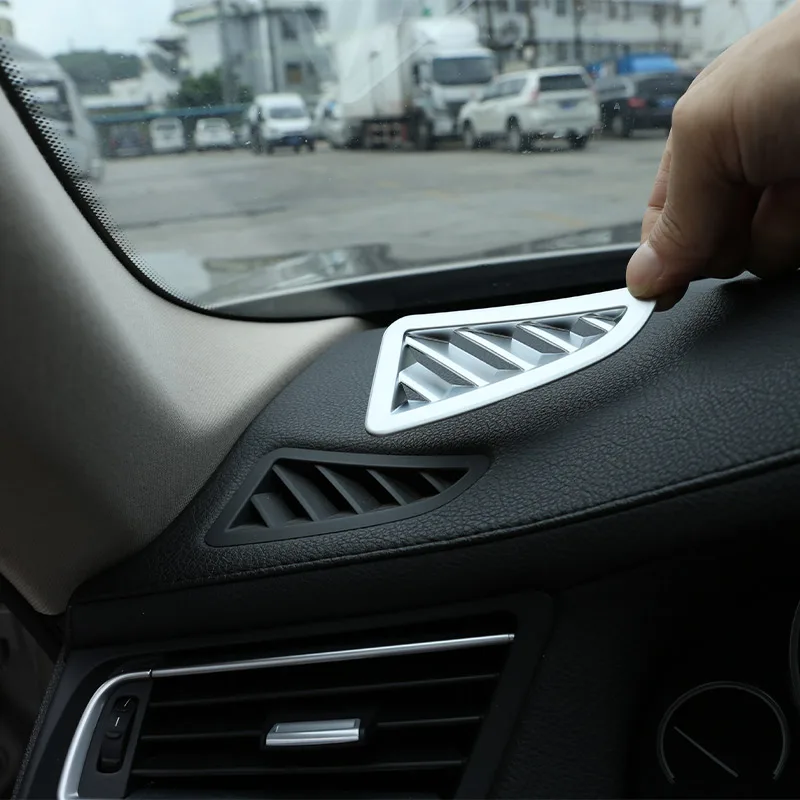 

For BMW 7 Series 2009-2014 ABS Carbon Fiber Instrument Panel Air Conditioning Vent Frame Decorative Sticker Car Accessories