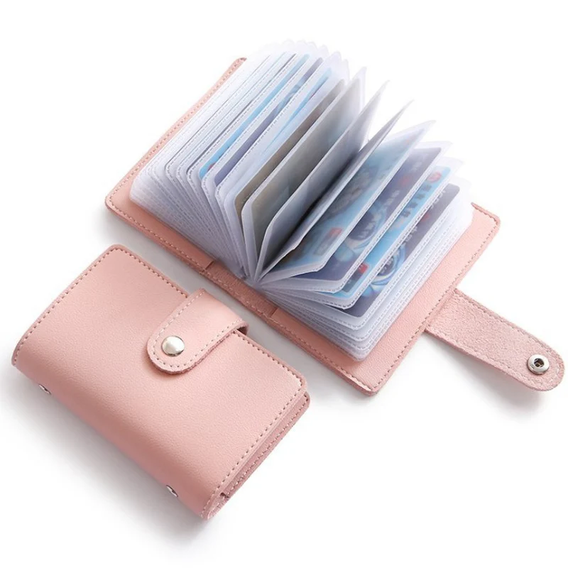 

Fashion Unisex Business Card Holder Women Credit Card Case ID Bag For Men Clutch Organizer Wallet With Driver's License Slots