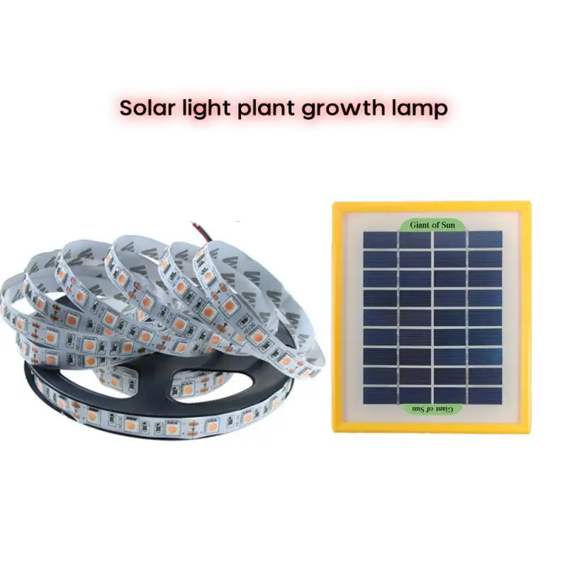 

LED Grow Light Solar Plant Lamp Belt 2835 5V Lamp Bead Growth Lamps Strip Full Spectrum Silicon Solar Panel Plant Growth Light