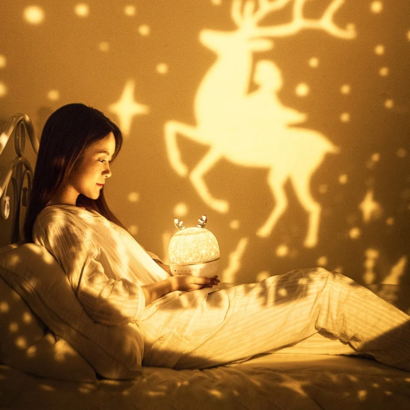 

Children's 2 in 1 Night Light Projector, 6 Projectors 360 Rotating Starry Sky Sleep Light, Baby Holiday Gift