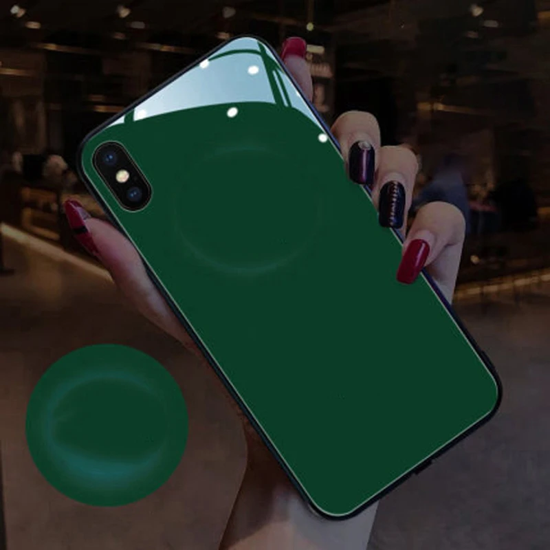 

Apple iPhone 12 11 X XR XS Pro Max 7 8 Plus Mini Back Cover Sound Acoustic Control Protect Shockproof Glass Cover