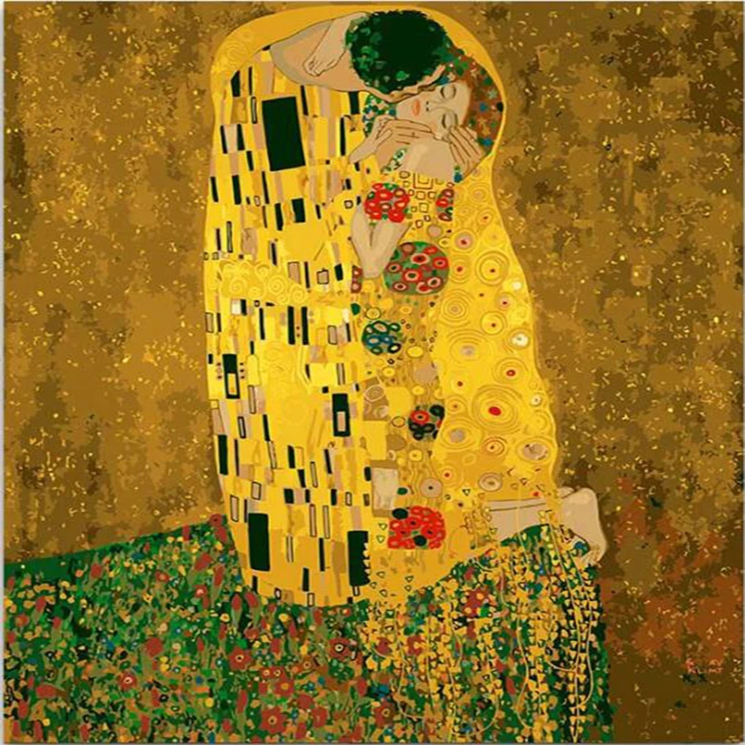 Gustav KLIMT 5d Diamond Painting mother's love Pattern full diamond Embroidery Cross Stitch kits for Christmas decor stickers | Дом и сад