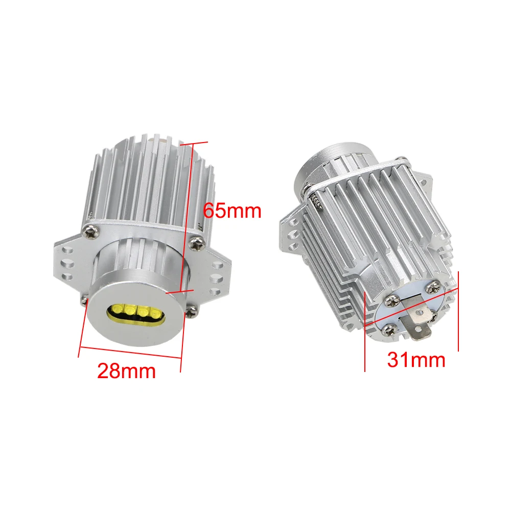 Светодиодные Габаритные огни LEEPEE глаза ангела 2 шт./компл. 80 Вт фары белого цвета