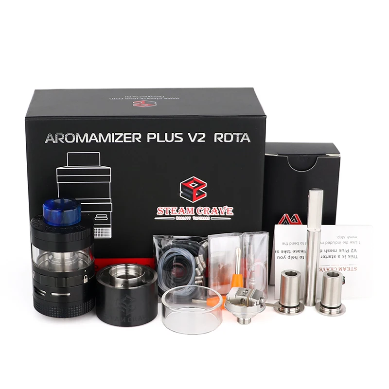 

Steam Crave Aromamizer Plus V2 RDTA 8ml/16ml 30mm Tank Atomizer bottom honeycomb airflow Large Build Deck Vaporizer vape Tank