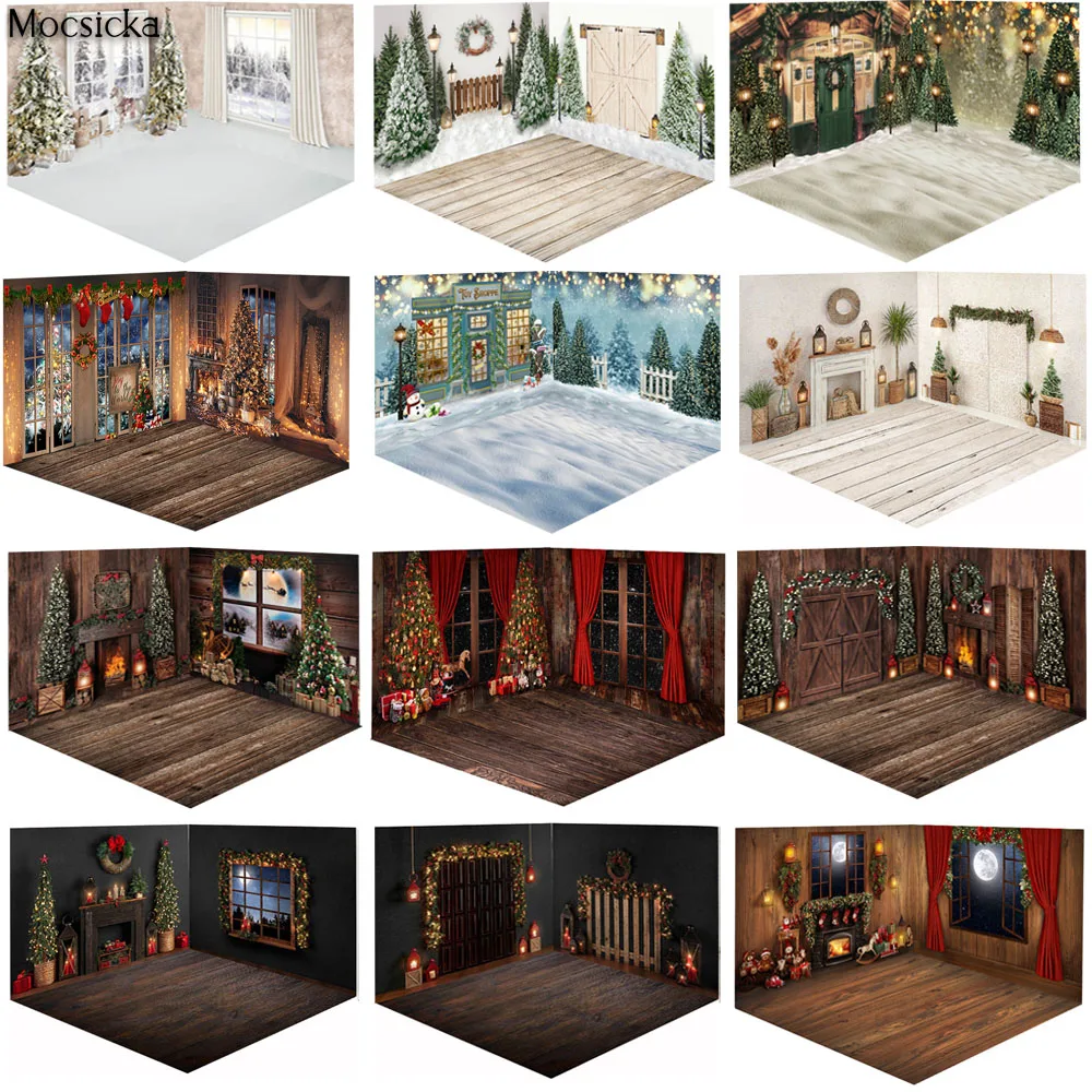 

Christmas Photography Background Child Portrait Baby Shower Photocall Props Winter Snow Decor Festival Banner Family Photostudio