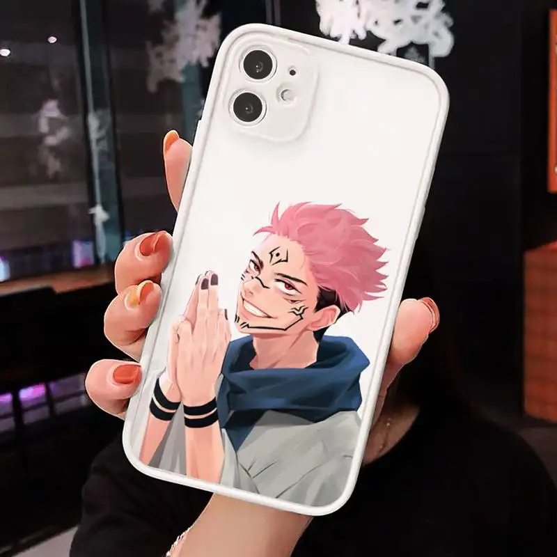 

Junji Ito Tees Horror Anime luxury Phone Case funda matte transparent For iphone 7 8 11 12 plus mini x xs xr pro max cover