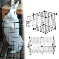 6 pcs foldable pet fences playpen crate iron puppy kennel house exercise training puppy kitten space supplies for rabbit dogs