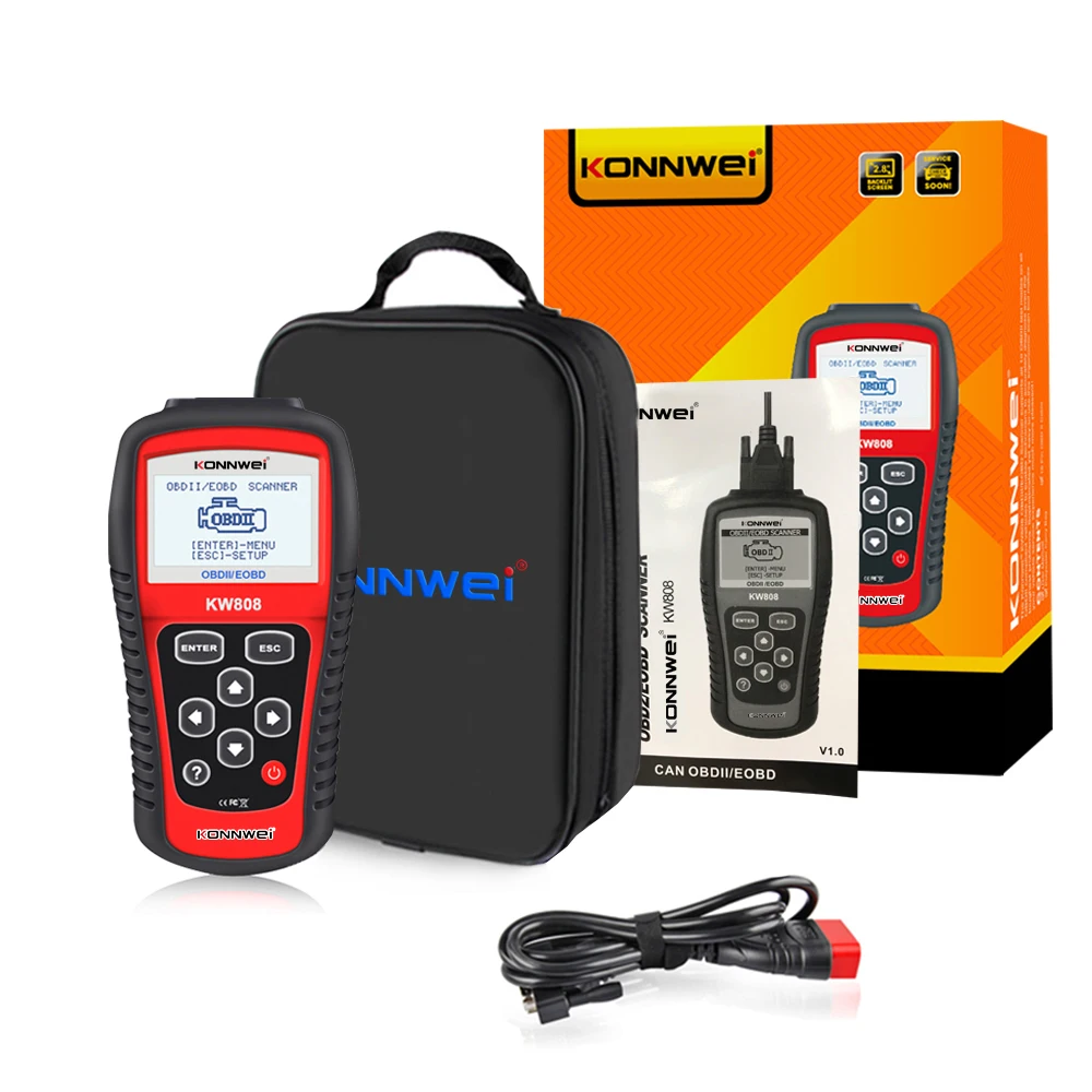 

Диагностический сканер KONNWE OBD2, диагностический светильник струмент