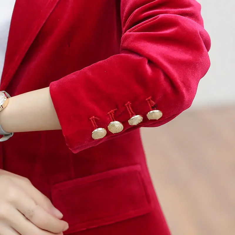 

Fashion Suit Blazer Women Elegant Casual Mujer Chaqueta Vintage Blazer Feminino Long Sleeve Oversized Womens Blazers XXL Q3048