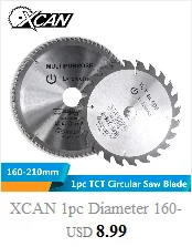 XCAN 1 шт. 210/250 мм 24/40/80 зубы деревянный отрезной диск оловянного покрытия карбида вольфрама TCT пила Лезвие Для Обработки Древесины Лезвие дисковой пилы