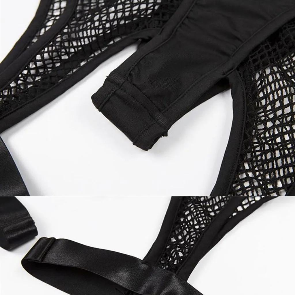 

Fishnet Underpant Sexy Babydoll Lingerie Porno Hollow Out Mesh Short Erotic Teddy Lenceria For Women Sexy Underwear Costumes