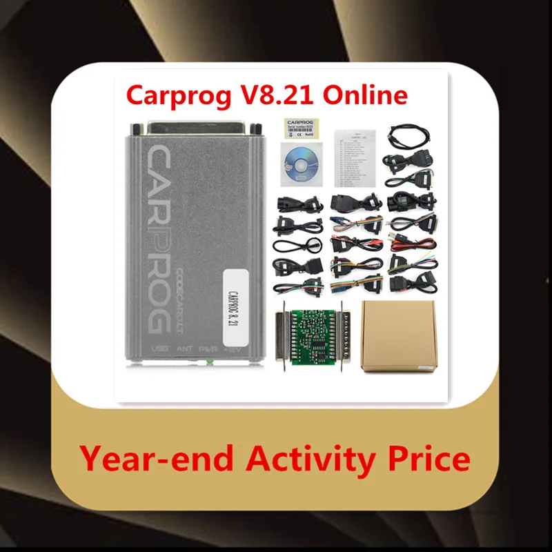 OBD OBD2 Carprog V10.0.5/V8.21 Автомобильная прога ECU Чип Tunning инструмент для ремонта автомобиля Carprog со всеми адаптерами