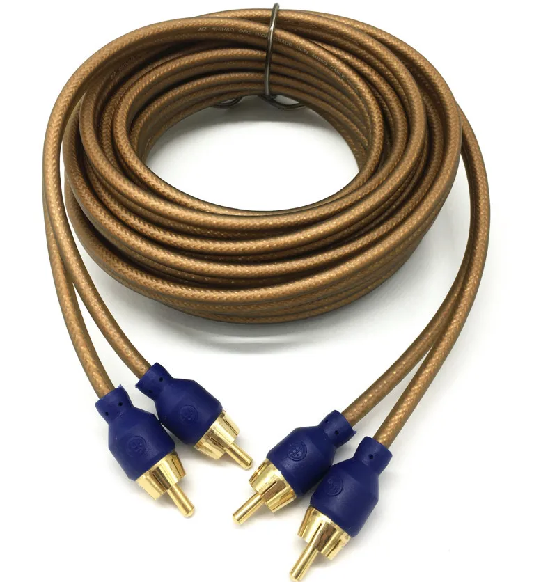 

1 м автомобильный аудиокабель, профессиональный модифицированный сигнальный кабель, усилитель сабвуфера, модифицированный медный провод 3/...