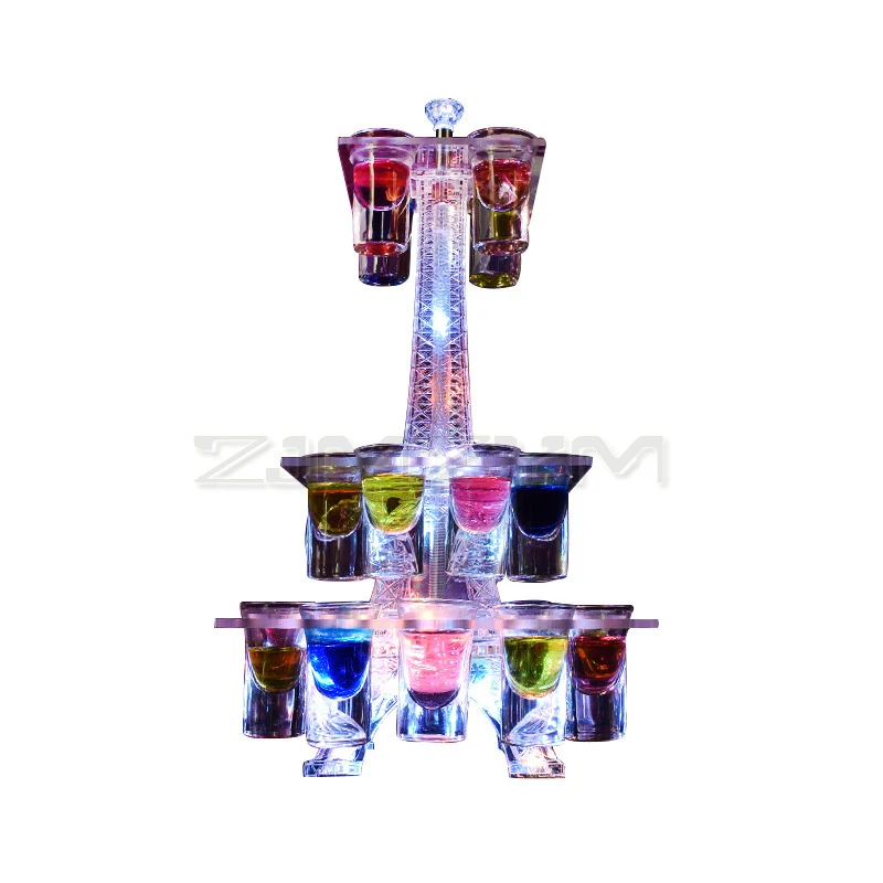 Яркий светящийся светодиодный кристаллический держатель для коктейльных
