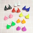 Шпилька для волос в готическом стиле, маленький дьявол, заколка для костюма, для Хэллоуина, детской вечеринки, 2 шт.