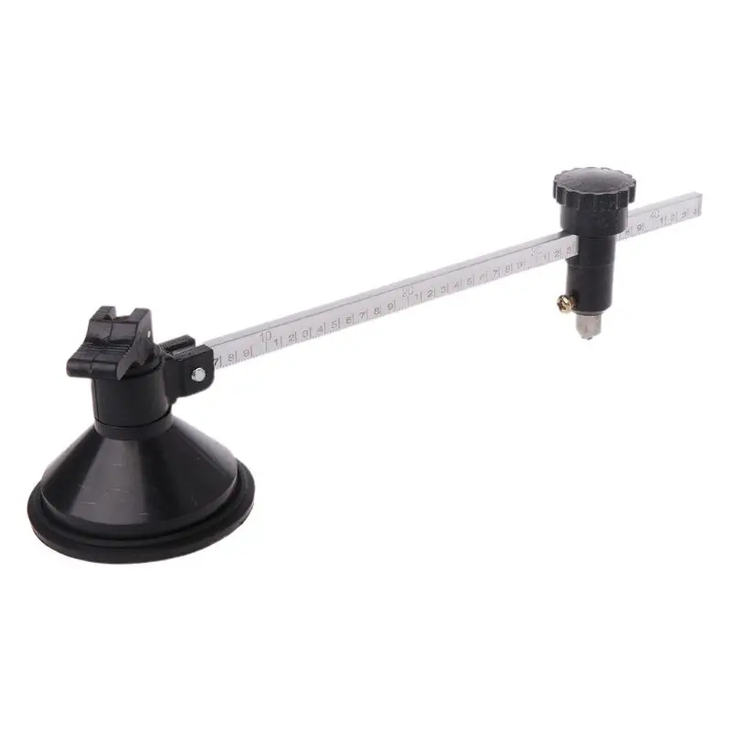 

Home With Suction Cup Easy Operate Window Bottle Circle Portable Tools Glass Cutter DIY Roller Type Professional M17E