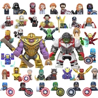 kids blocks marvel captain america figures building blocks hulk thanos spider man bricks mini toys for children christmas gifts