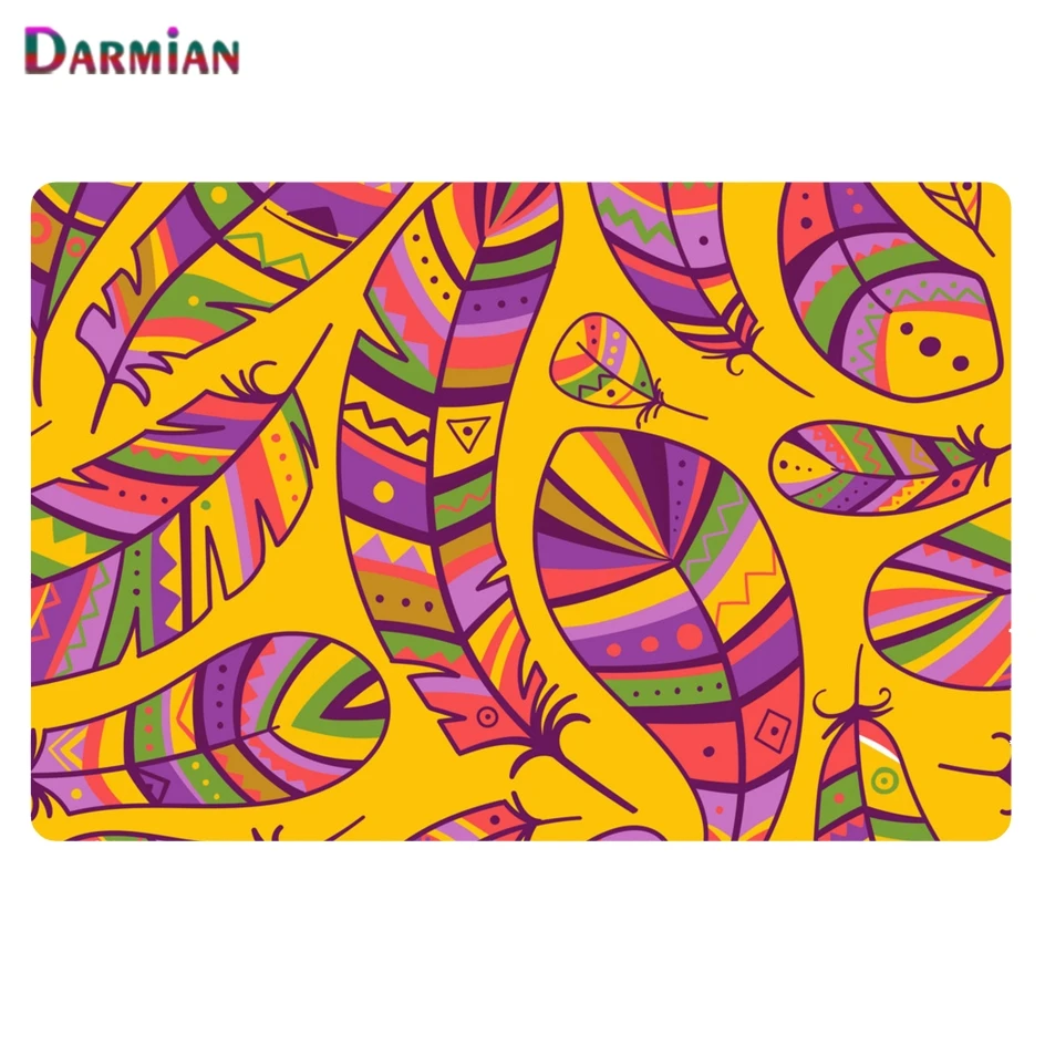 

DARMIAN Feather Pattern Big Carpet Children Bedroom Gym Play Area Rug Soft Kids Room Decor Carpets Water Absorption Kitchen Mat