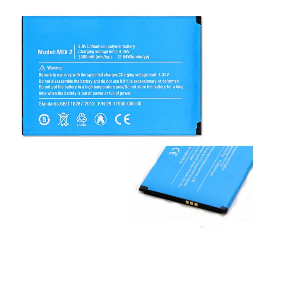 

Аккумулятор Ulefone MIX 2, 3300 МА ч, 3,7 в/3,8 в, 5,7 Втч, для Ulefone Mix 2, дюйма