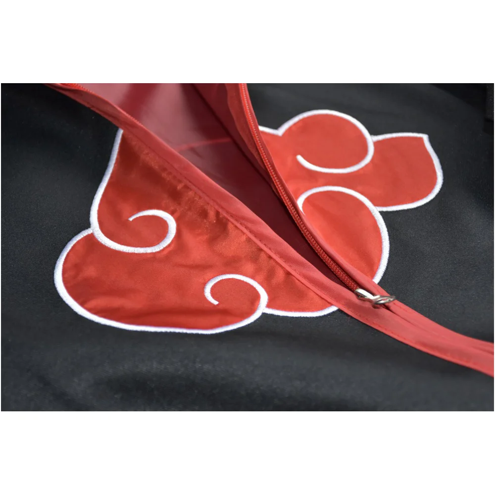 Itachi Плащ Хэллоуин аниме косплей костюм комплект Akatsuki |