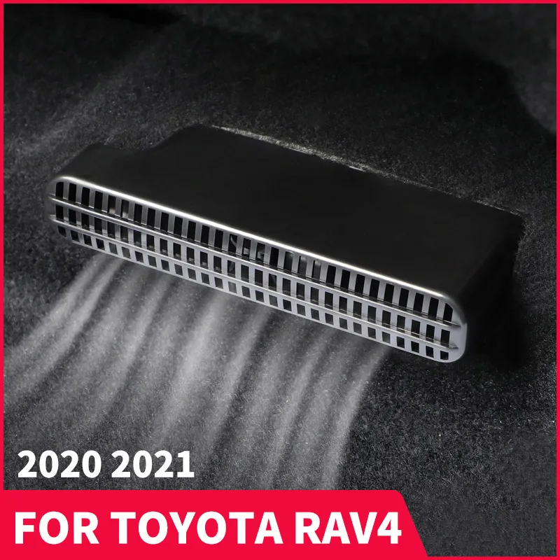 

Rear Exhaust Air Vent Protective Cover, Interior Trim Parts For Toyota RAV4 XA50 Refit 2019 2020 2021 Car Accessories