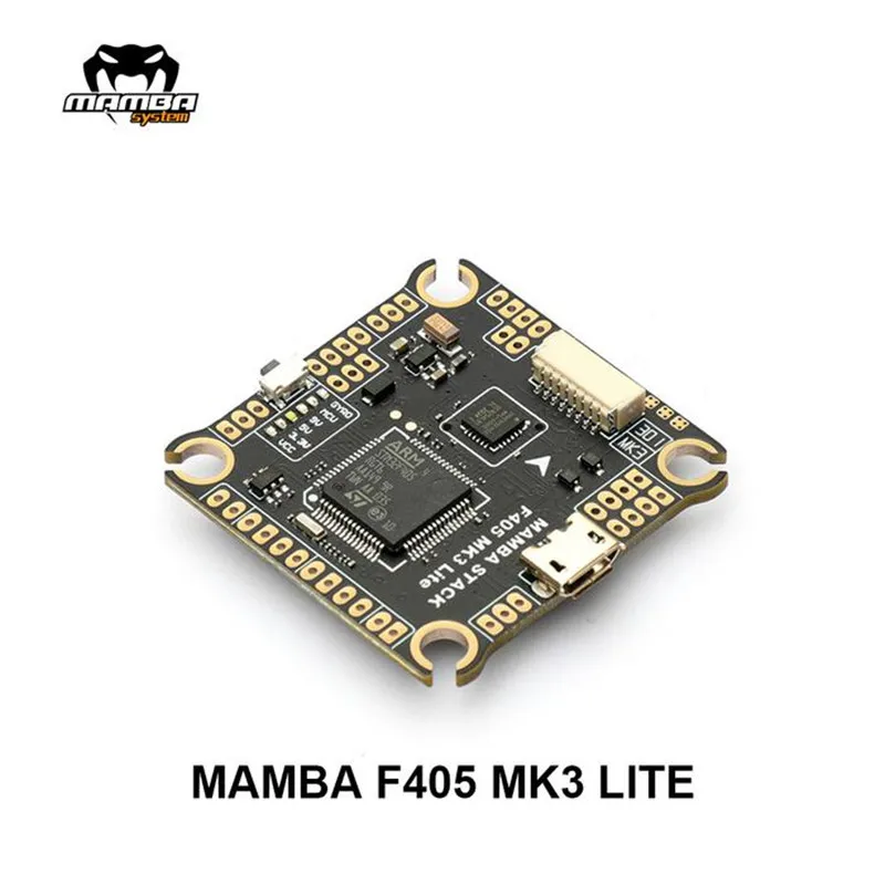 

Diatone MAMBA Basic F405 MK3 Lite Flight Contrller FC 50A 40A 4IN1 8bit ESC 30MM/M3 for 3-6S Racing Drone F4 Stack